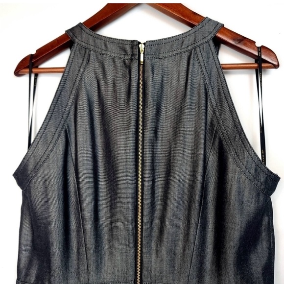 Rachel Roy high neck halter dress with box pleats and pockets - Picture 10 of 12